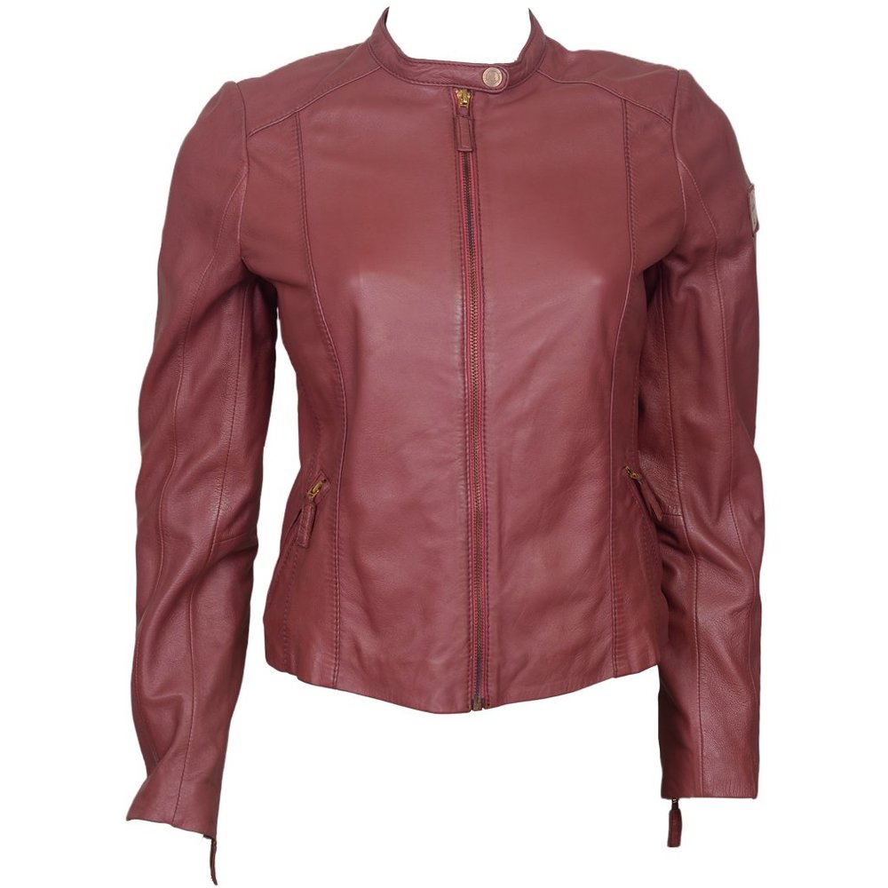 CLASSIC WOMEN’S MOTORCYCLE LEATHER BIKER JACKET